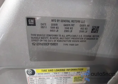 2012 Chevrolet Malibu Ls from USA, damaged, VIN 1G1ZB5E06CF158831